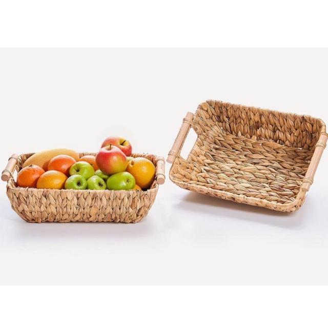 Storage Basket Hand-Woven Large Storage Baskets 2 pack