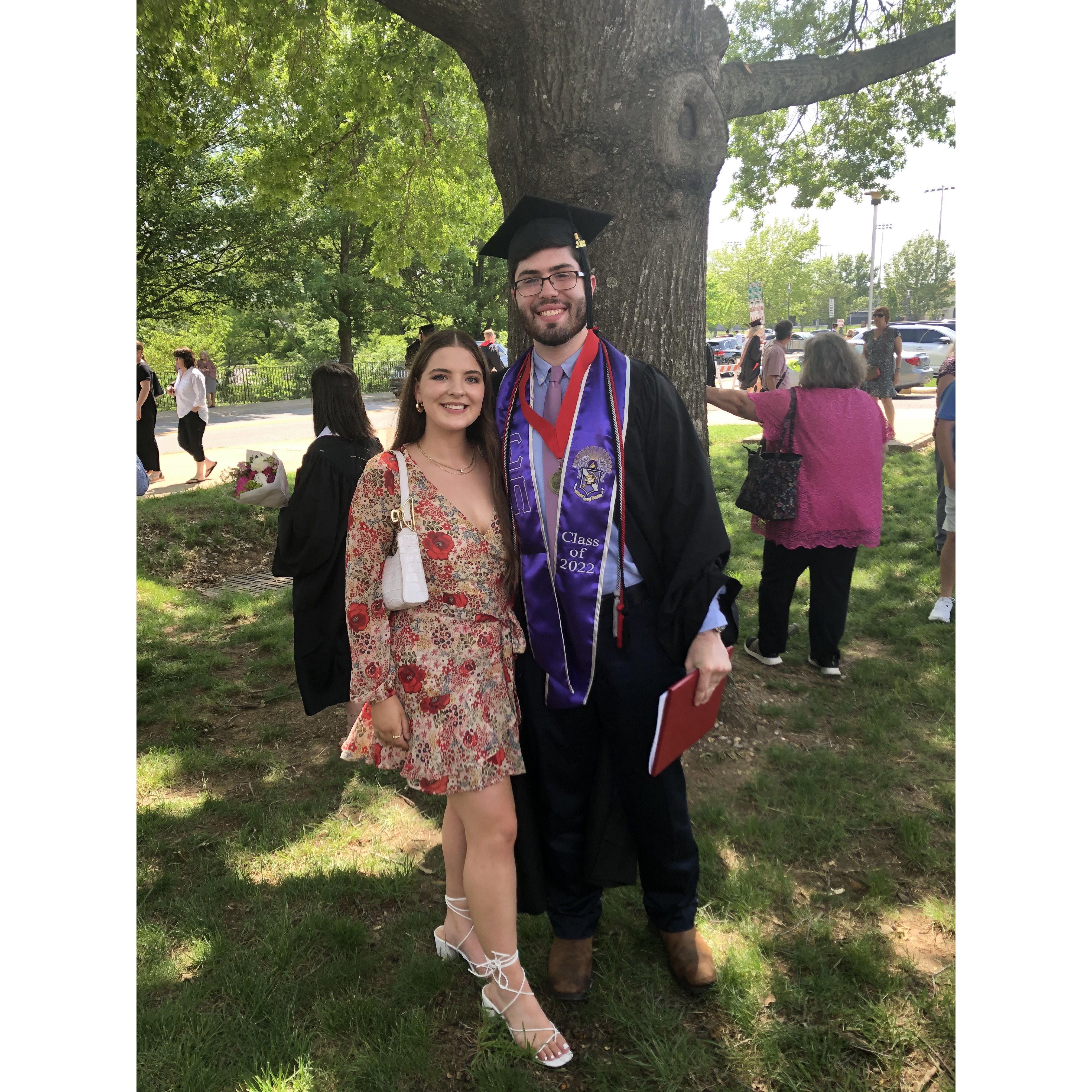 Jake's graduation from the University of Arkansas.