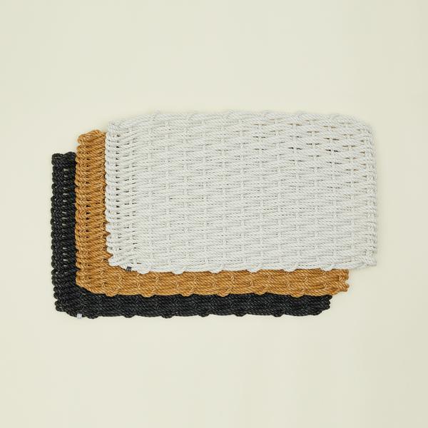 Woven Rope Doormat in "Charcoal"