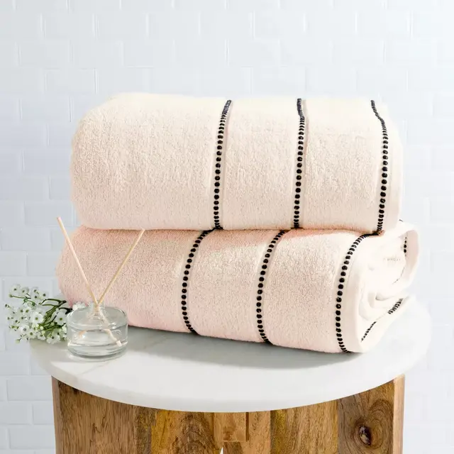 Luxury Cotton Towel Set- 2 Piece Bath Sheet Set Made From 100% Zero Twist Cotton- Quick Dry, Soft and Absorbent By Hastings Home