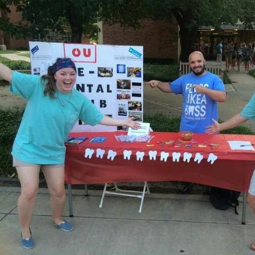OU Club Fair - Booth for the Pre-Dental Club