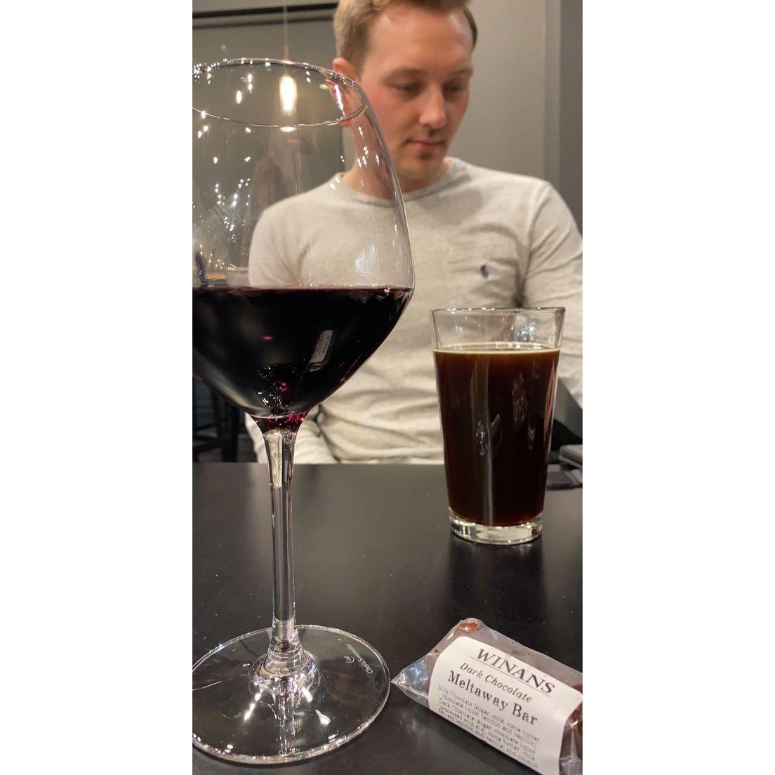 Valentine's day 2020 at a local chocolate shop in Ohio. A few weeks after this, Annamarie's spring break was extended due to COVID19 and Will began working remotely at the Illinois EPA.