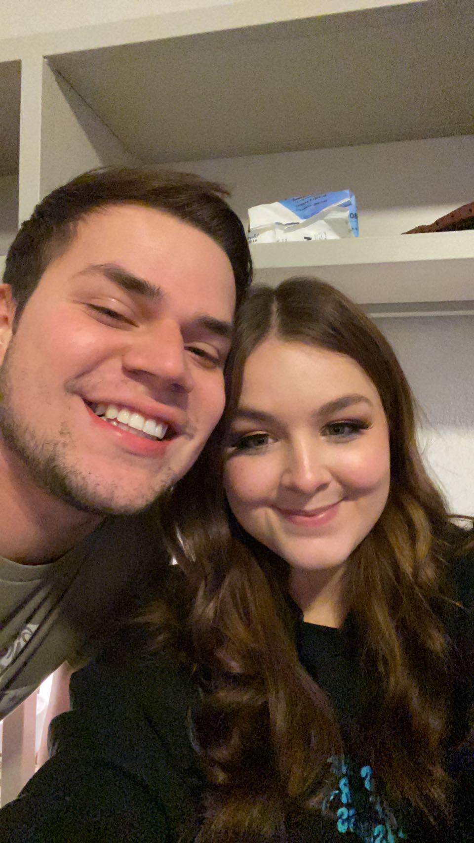 After our first valentine dinner!