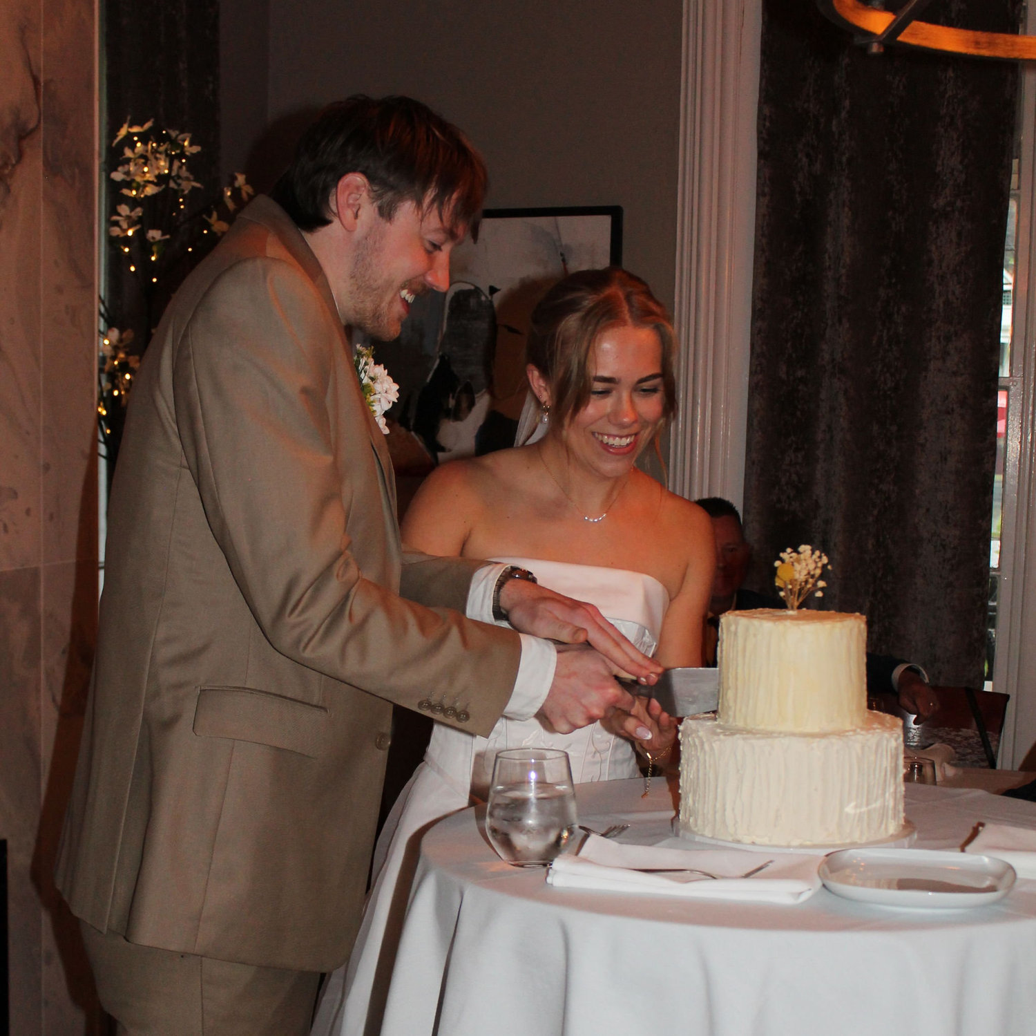 Cutting the cake!