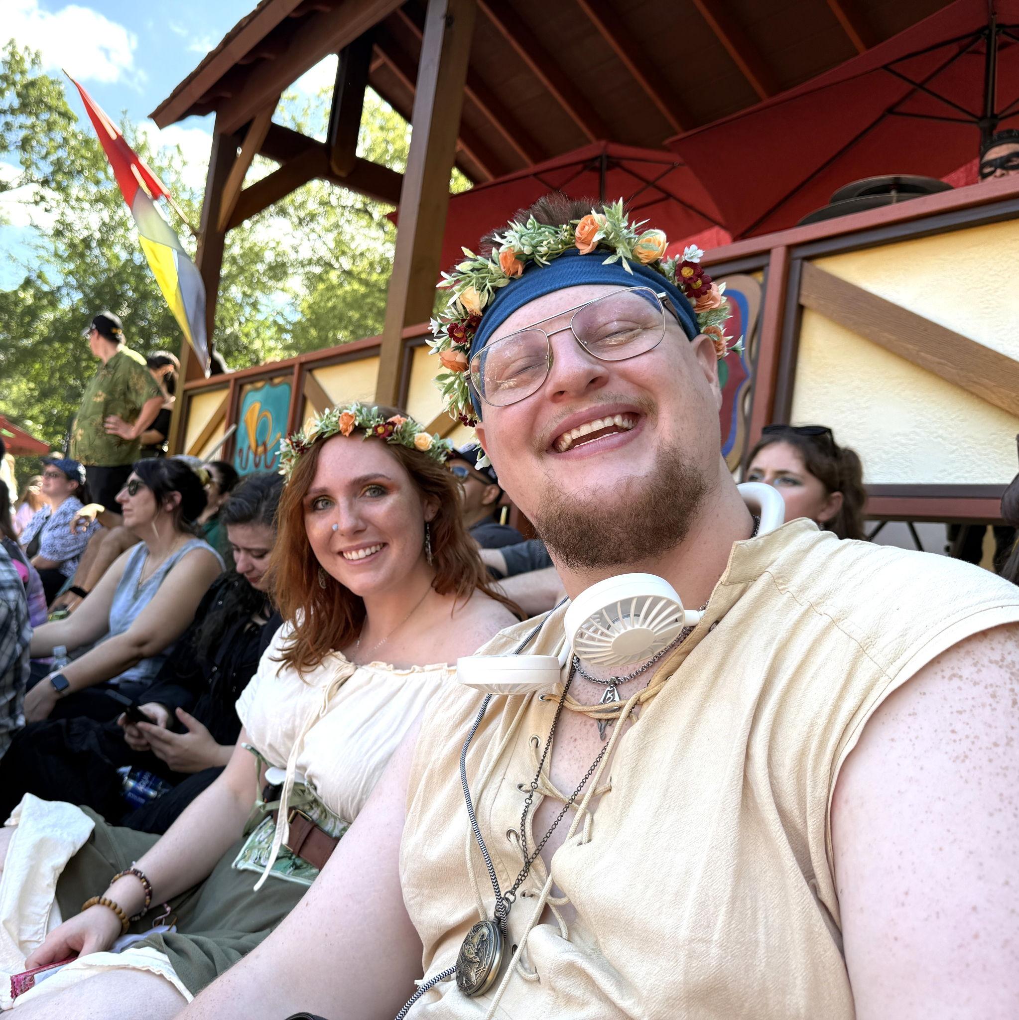 One of the many renaissance fairs Garrison and Dani went to in 2025 (Bristol, WI)
