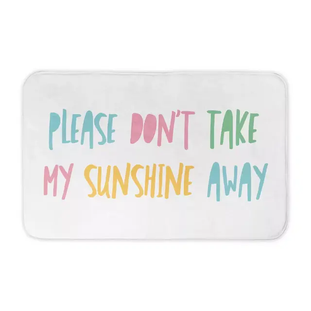 Designs Direct Please Don't Take My Sunshine Away 34" x 21" Bath Rug