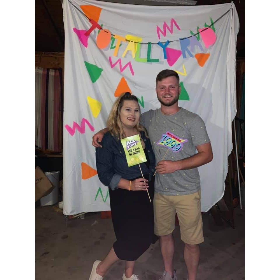 Trent's surprise half birthday party