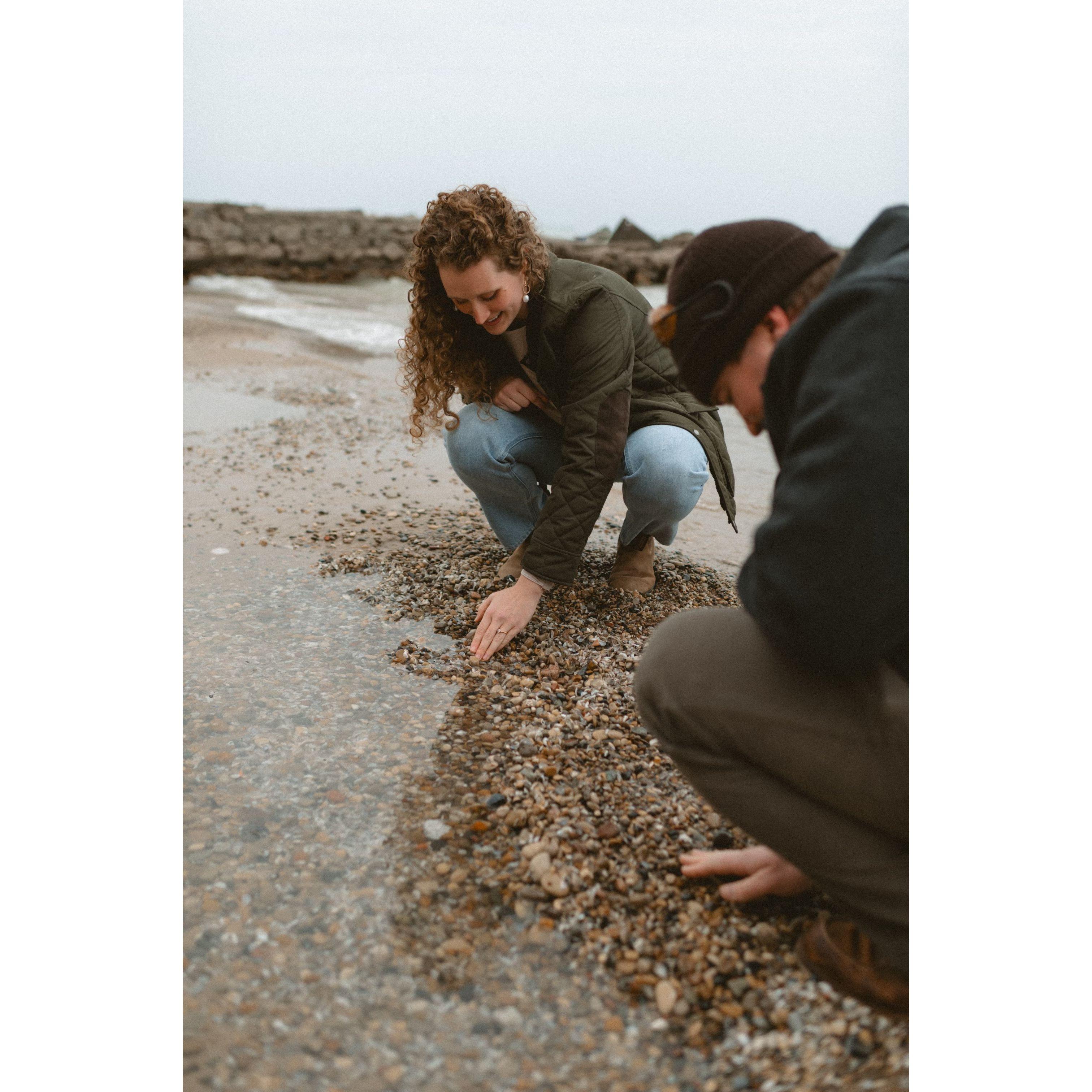 Finding beach glass