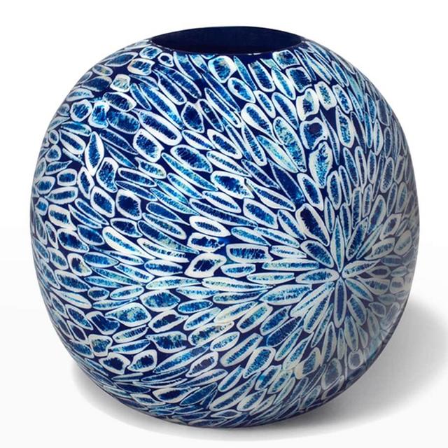 Blue Almendro Rose Bowl Vase