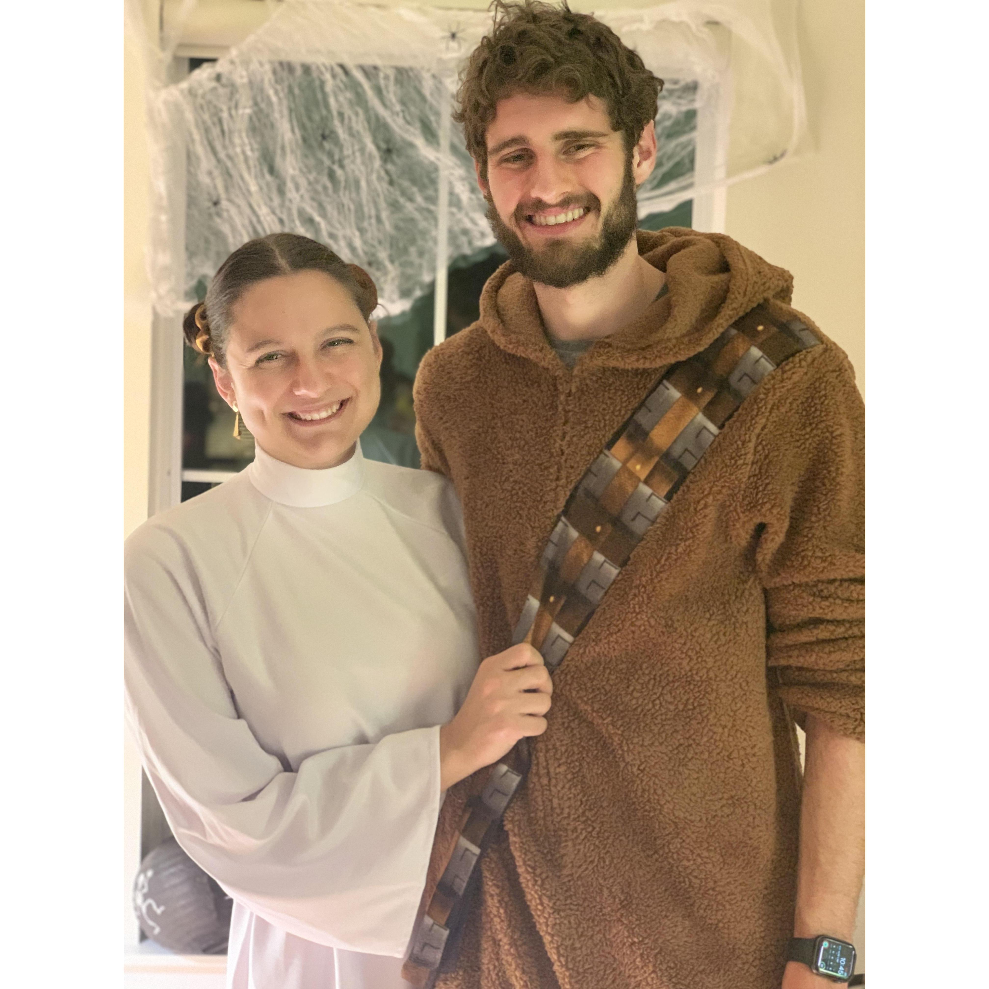 Halloween 2021
Our fourth year dressing up as Leia and Chewy, we just look so good this way we haven't come up with a new couples costume yet!