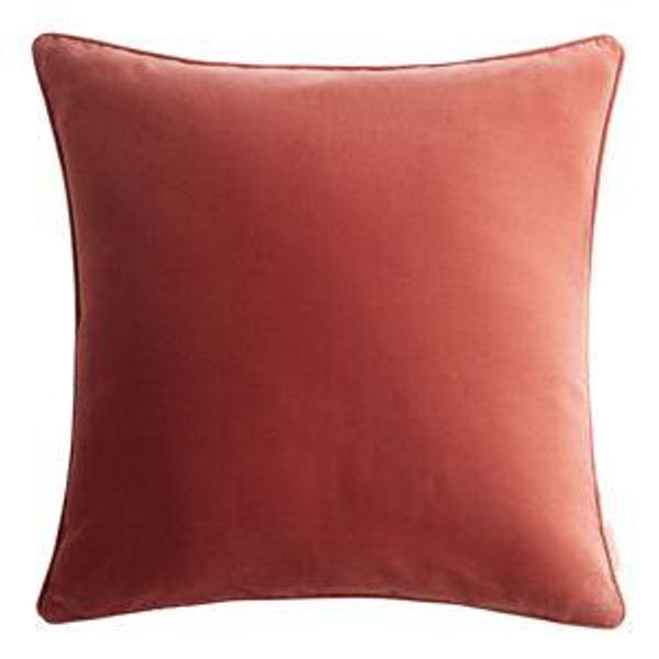 Terrcotta Oversized Velvet Throw Pillow