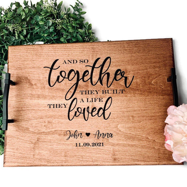 Personalized Serving Tray, Serving Tray, Personalized Wedding Gift, Breakfast in Bed Tray, Anniversary Tray, Personalized Wood Tray