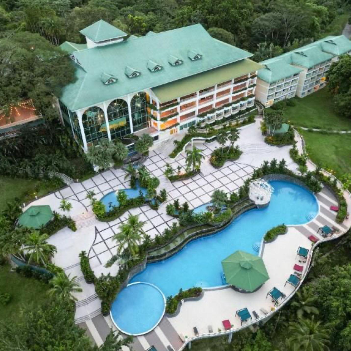 This is an aerial view of the Gamboa rainforest reserve