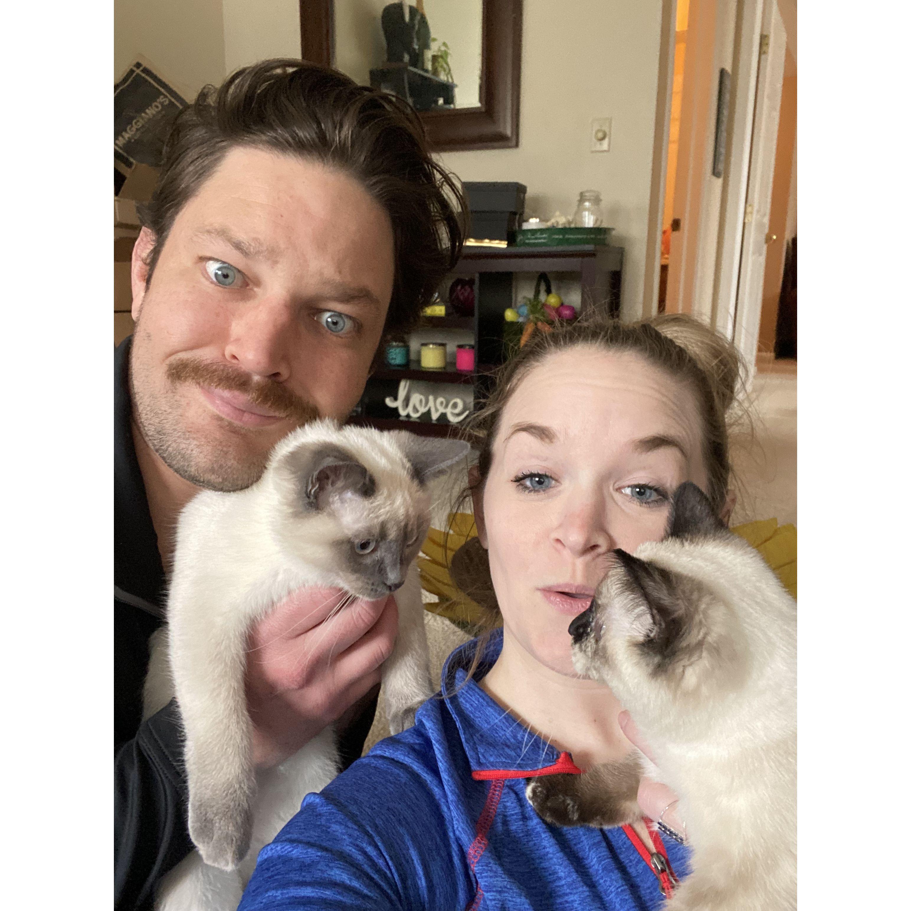 First family portrait with Bob and Marley, 2022