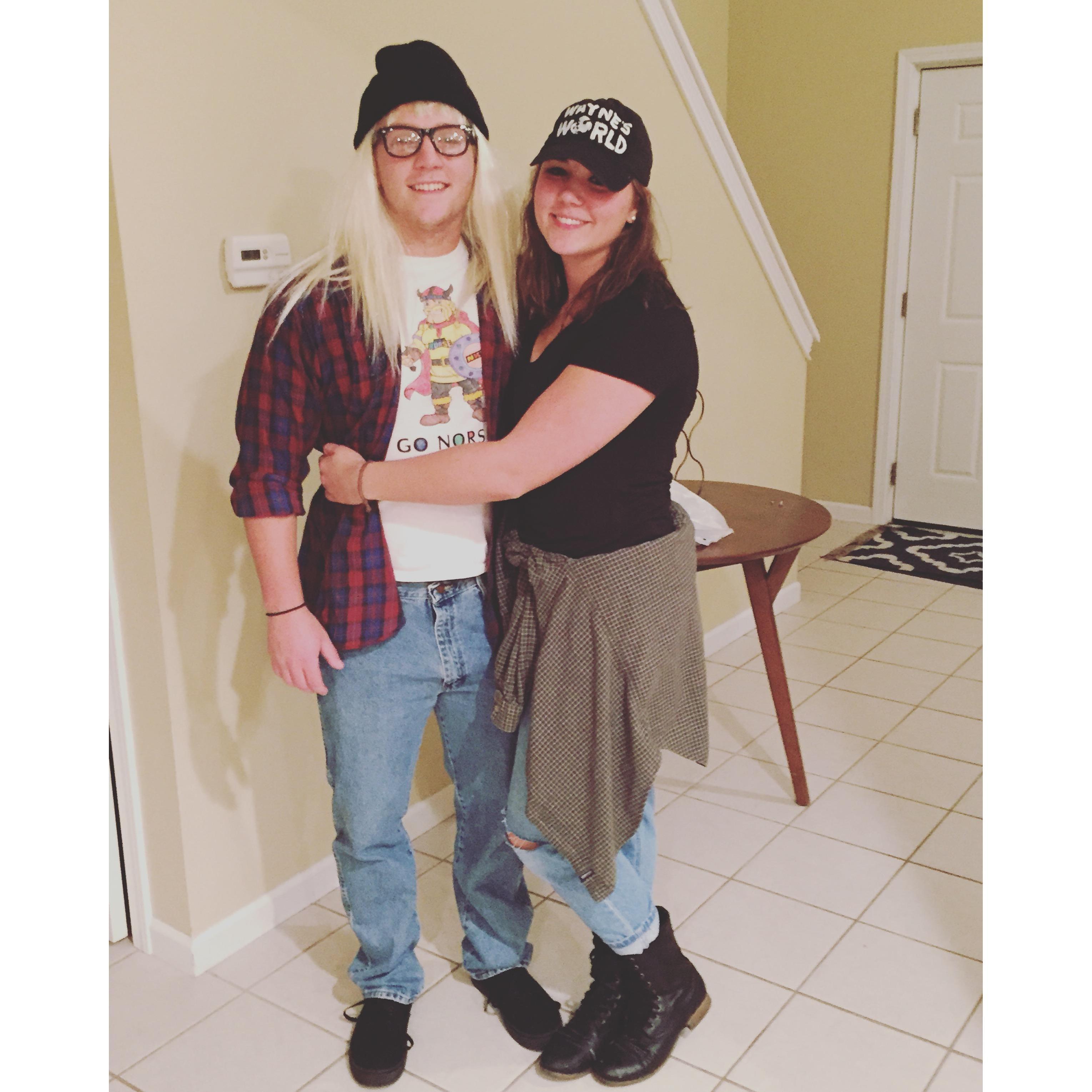 Halloween- went as Wayne and Garth