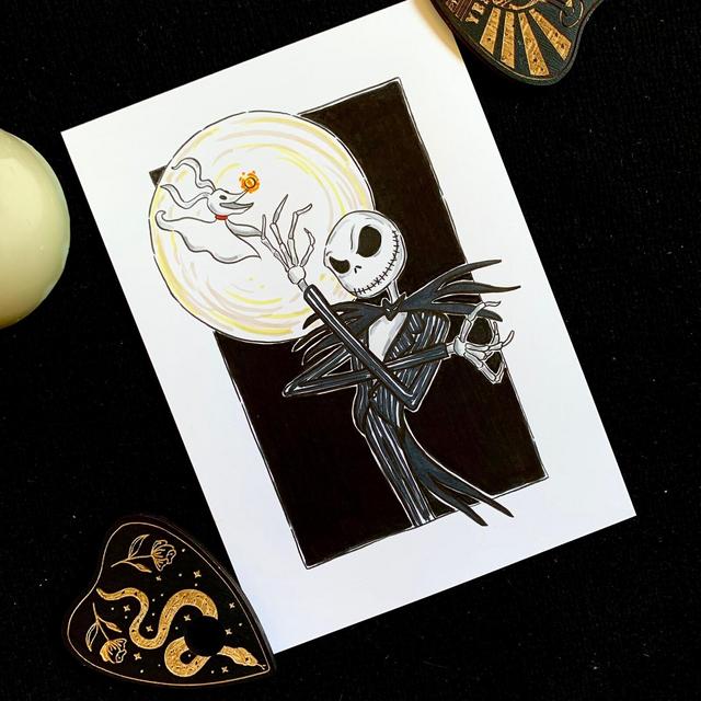 Jack, The Nightmare Before Christmas, Tim Burton Inspired - Print