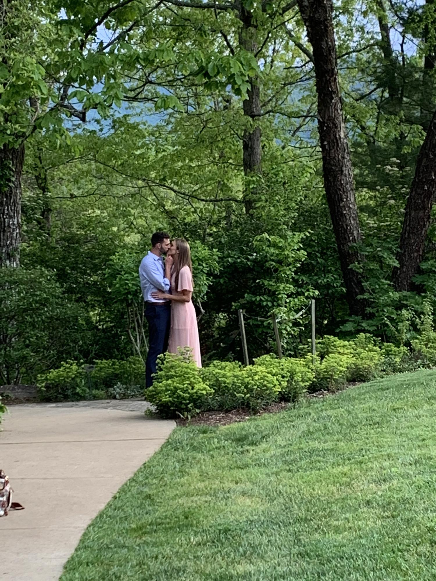 Some more engagement picture fun. A little behind the scenes shot taken by our maid of honor, Jackie📸