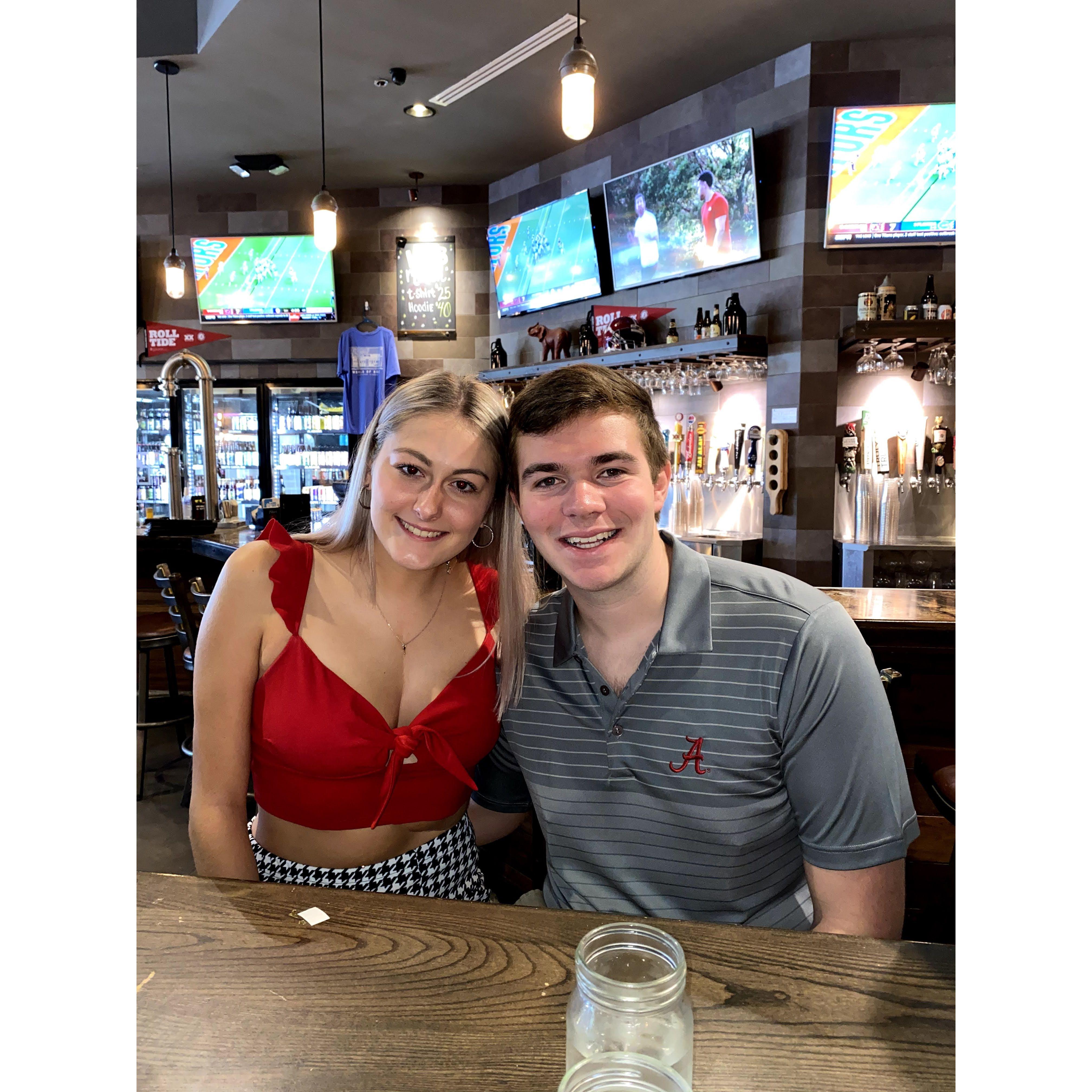 Gameday at World of Beer/Fall semester visit in 2020