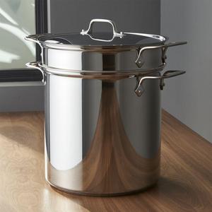 All Clad - All-Clad ® Stainless Steel 12 qt. Multipot with Perforated Insert and Steamer Basket
