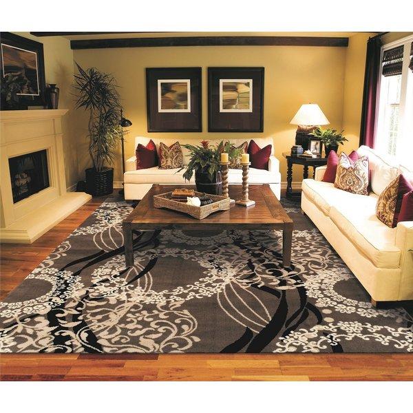 Kirksey Wool Brown Indoor Area Rug