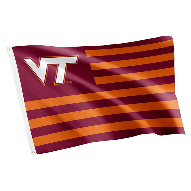Desert Cactus Virginia Tech VT Flag - 3 x 5 Feet Hokies Banner, Indoor/Outdoor Durable Fabric, 100% Polyester Design (Style Nation)