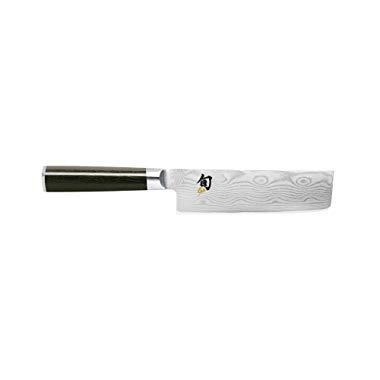 Shun Cutlery Classic 6.5” Nakiri Knife; Kitchen Knife Handcrafted in Japan; Hand-Sharpened 16° Double-Bevel Steel Blade for Swift and Easy Precision Work; Beautiful D-Shaped Ebony PakkaWood Handle