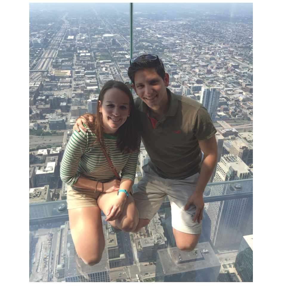 Labor Day Weekend 2015! 
Tourists in Chicago at the Willis Tower.