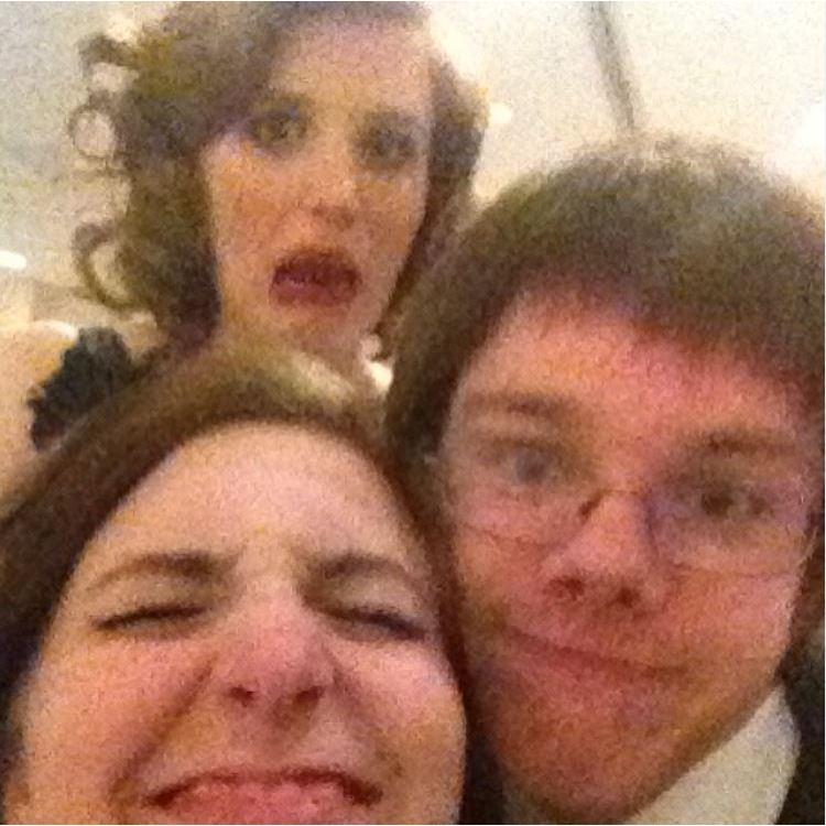 Ben, Lisa & Adrianne (bridesmaid) at prom 2013