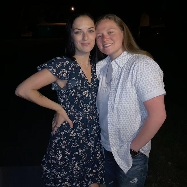 Our first picture as a couple