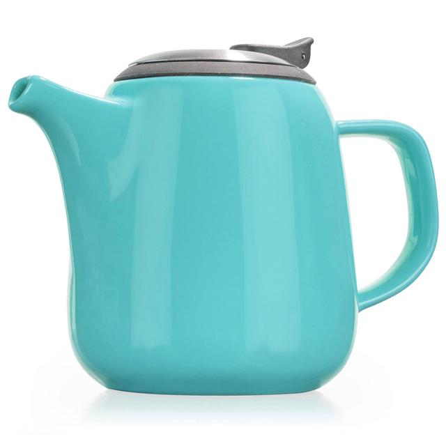 Tealyra Daze Ceramic Teapot - Stylish High-Fired Ceramic Teapot with Stainless Steel Lid and Infuser - Capacity 700ml / 24 oz (3-4 cups), Dishwasher-safe - Best Teapot to Make a Perfect Cup of Tea