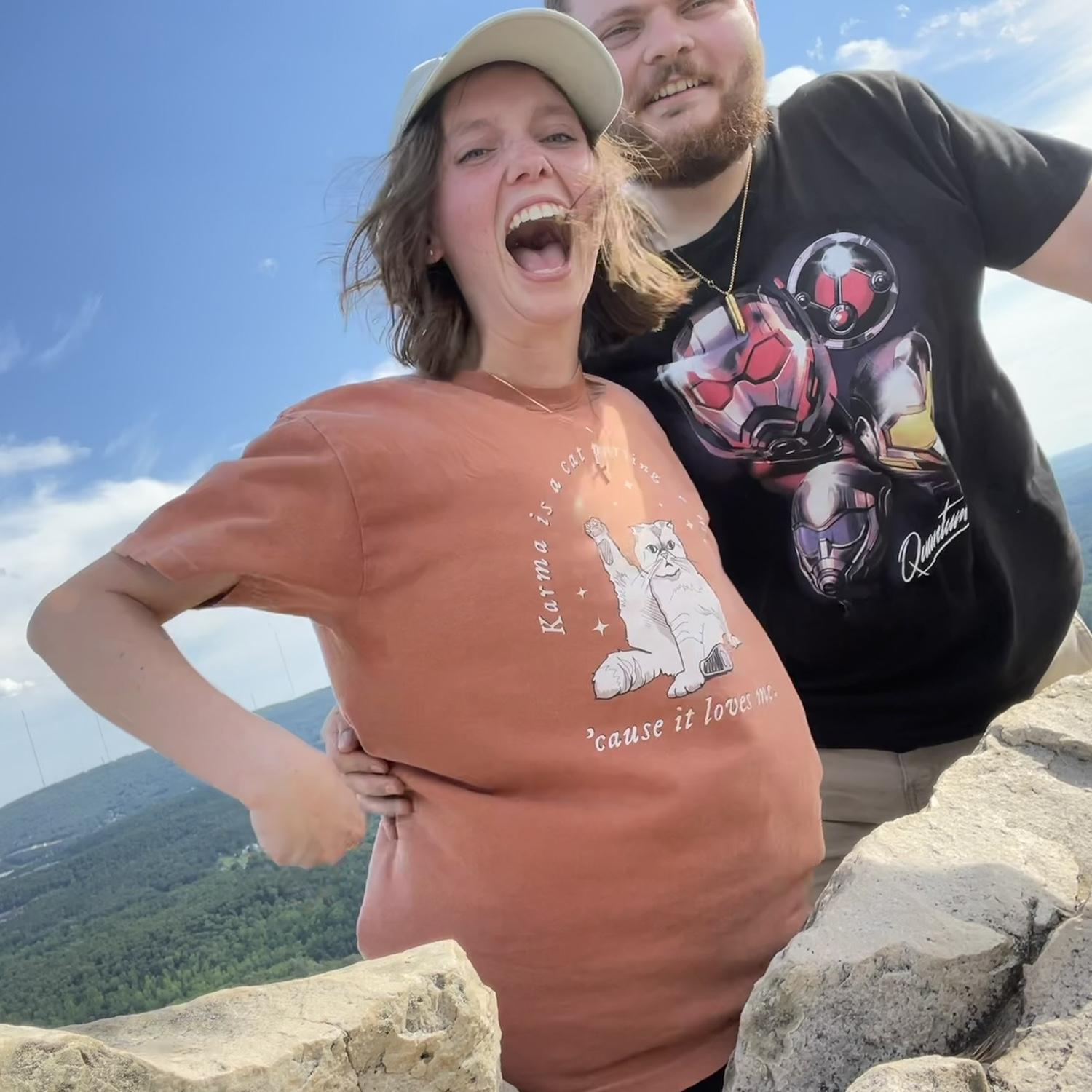 my first ever hike! with the famous picture, lol (Arkansas)