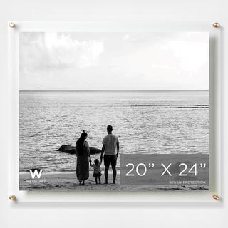 Modern UV Grade Acrylic Floating Gold Wall Frame