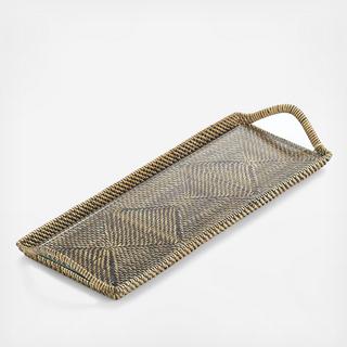 Rectangular Tray With Glass