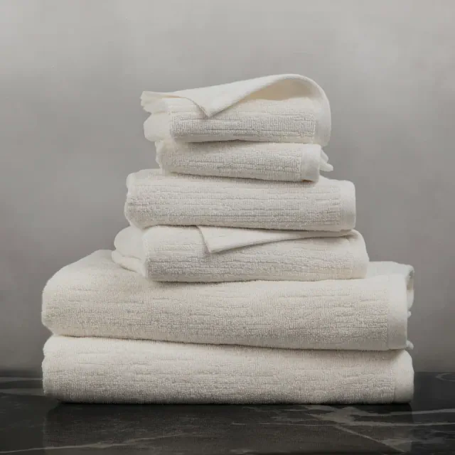 Indigo Road by Egypt Sherrod 6pc Denbrook Jacquard Texture Bath Towel Set Ivory