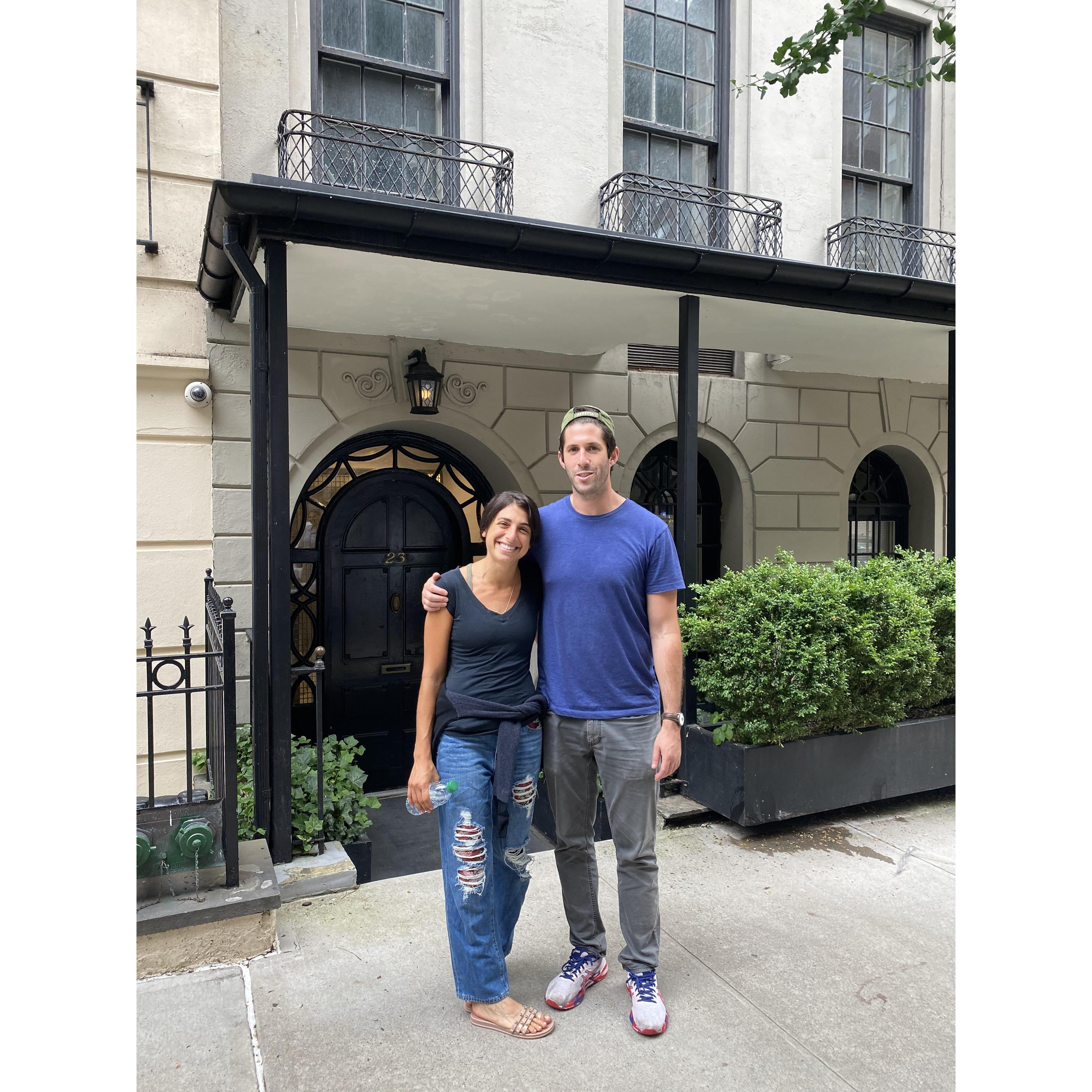 Julia and Bennett upgraded to their first home on Beekman Place.