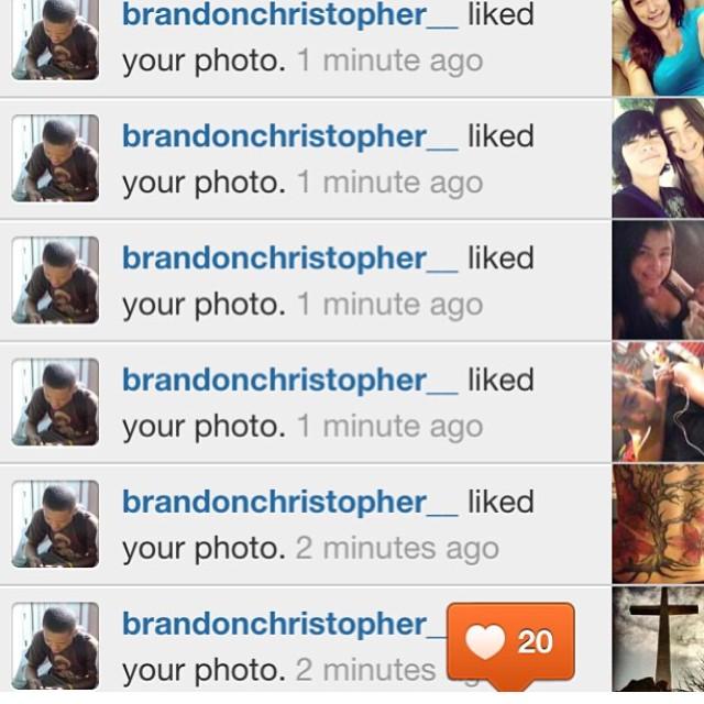 The infamous spam likes on Malyndas cute selfies.