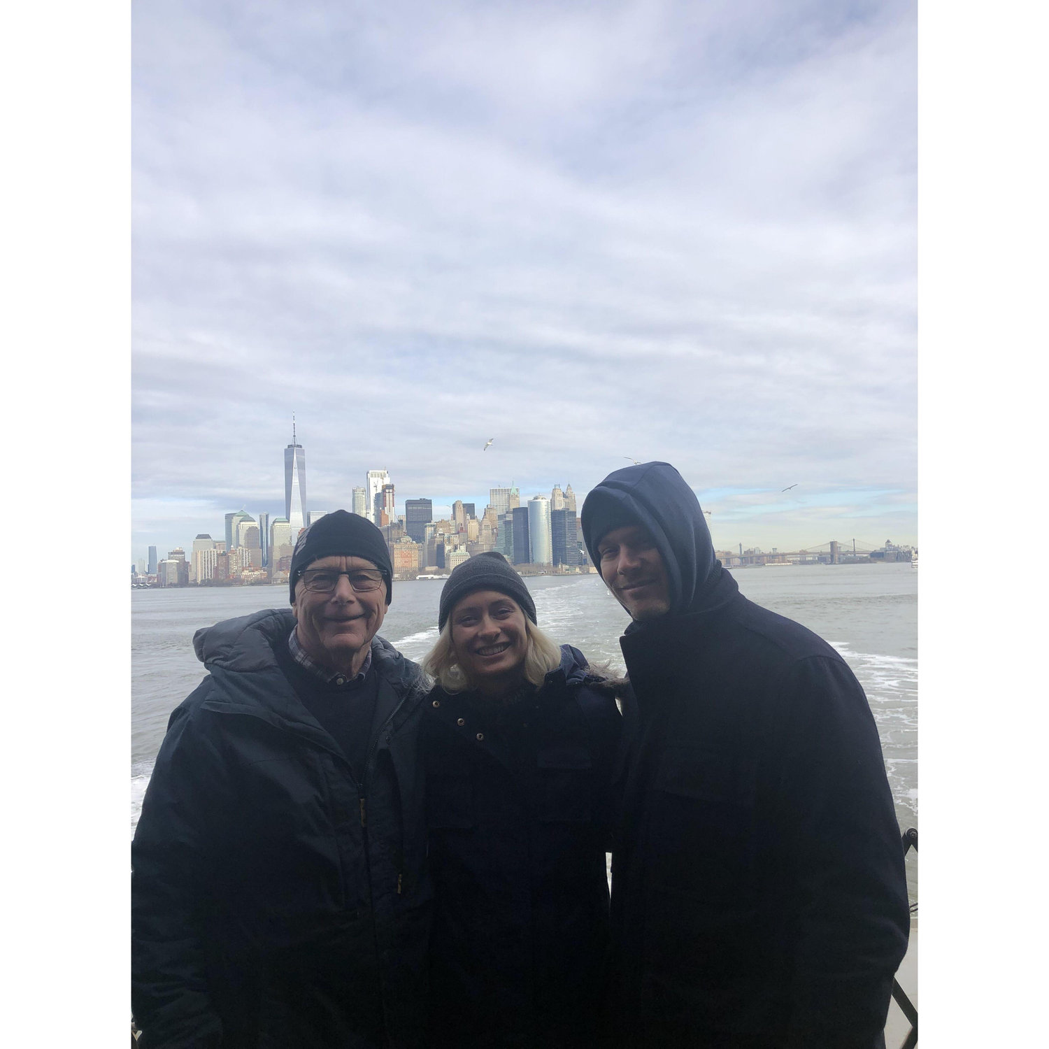 Staten Island Ferry with Grandfather Jan.