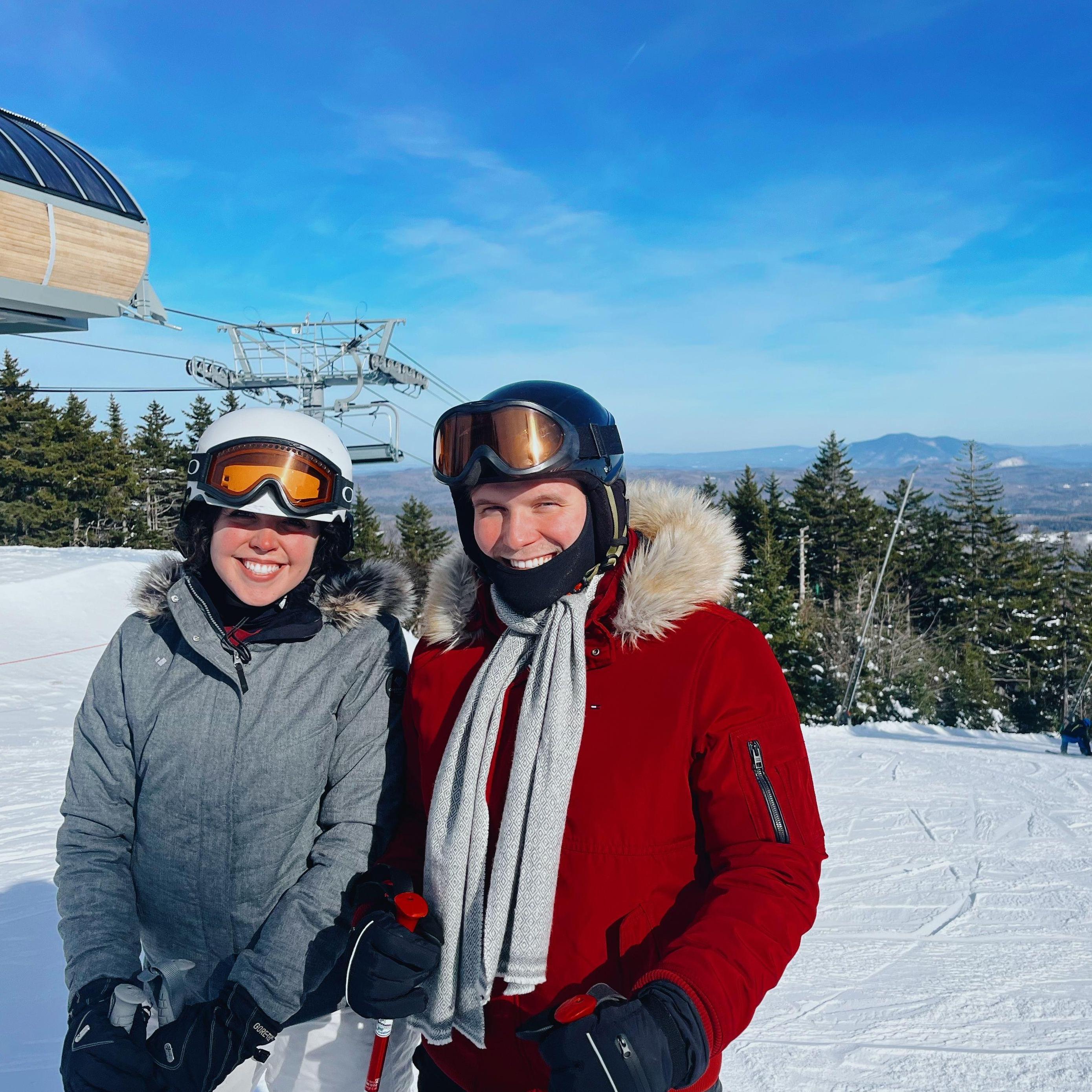 Skiing together in Vermont. January 2023