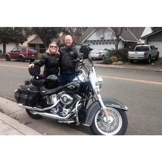 Rode to Stockton to visit family and surprise them with a Harley rolling up.