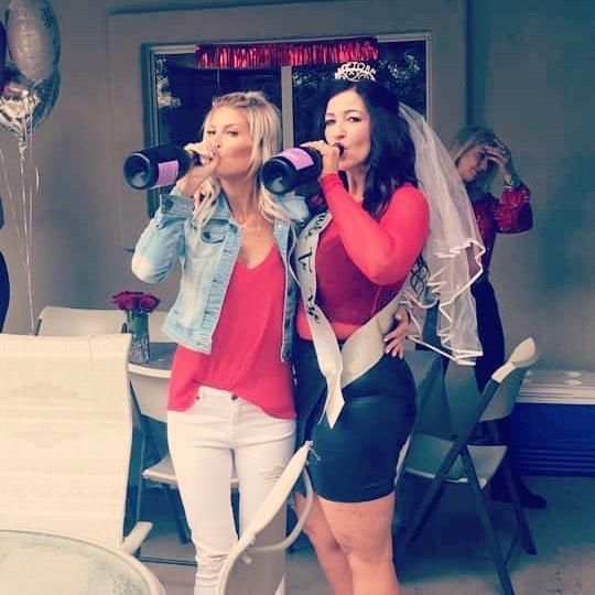Bridal Shower pictures with Matron of Honor