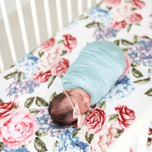 Hydrangea Crib Sheet