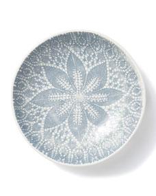 Vietri Lace Gray Pasta Bowl