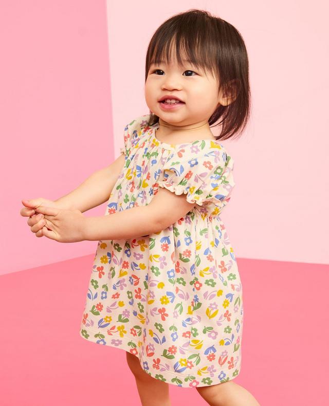 Baby Puff Sleeve Dress & Bloomers Set