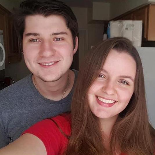 Our first day in our first apartment together, June 2019.