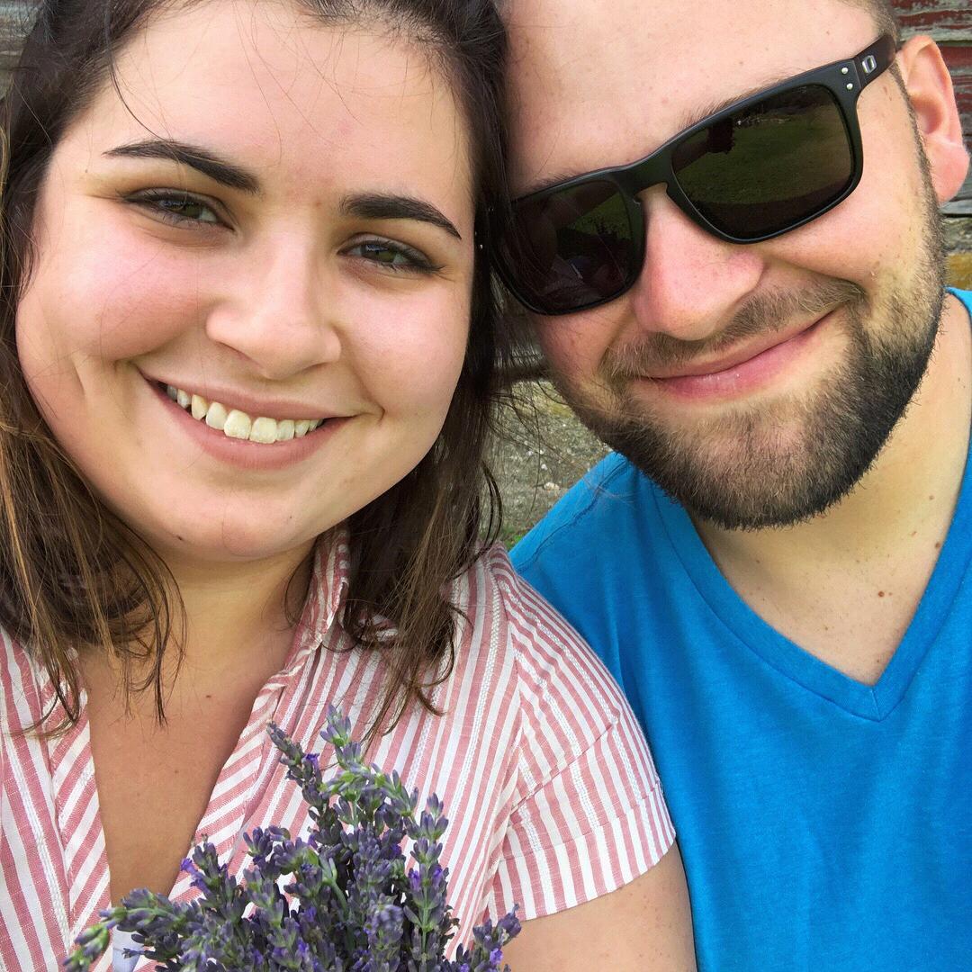 Picking lavender