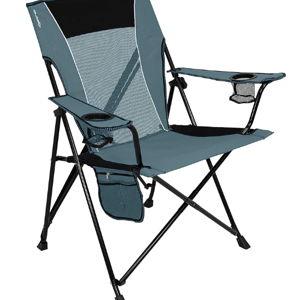 Kijaro Portable Camping Chairs - Enjoy the Outdoors with a Versatile Folding Sports Chair for Outdoor & Lawn - Dual Lock Feature Locks Position – Hallet Peak Gray