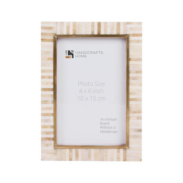 Handicrafts Home 4x6 Picture Frames - Vintage Style Wall Hanging & Desk Décor, Farmhouse Photo Frames Ideal for Living Room Office & Home Décor, Picture Frame for Diploma & Wall Decor, Halo Keys