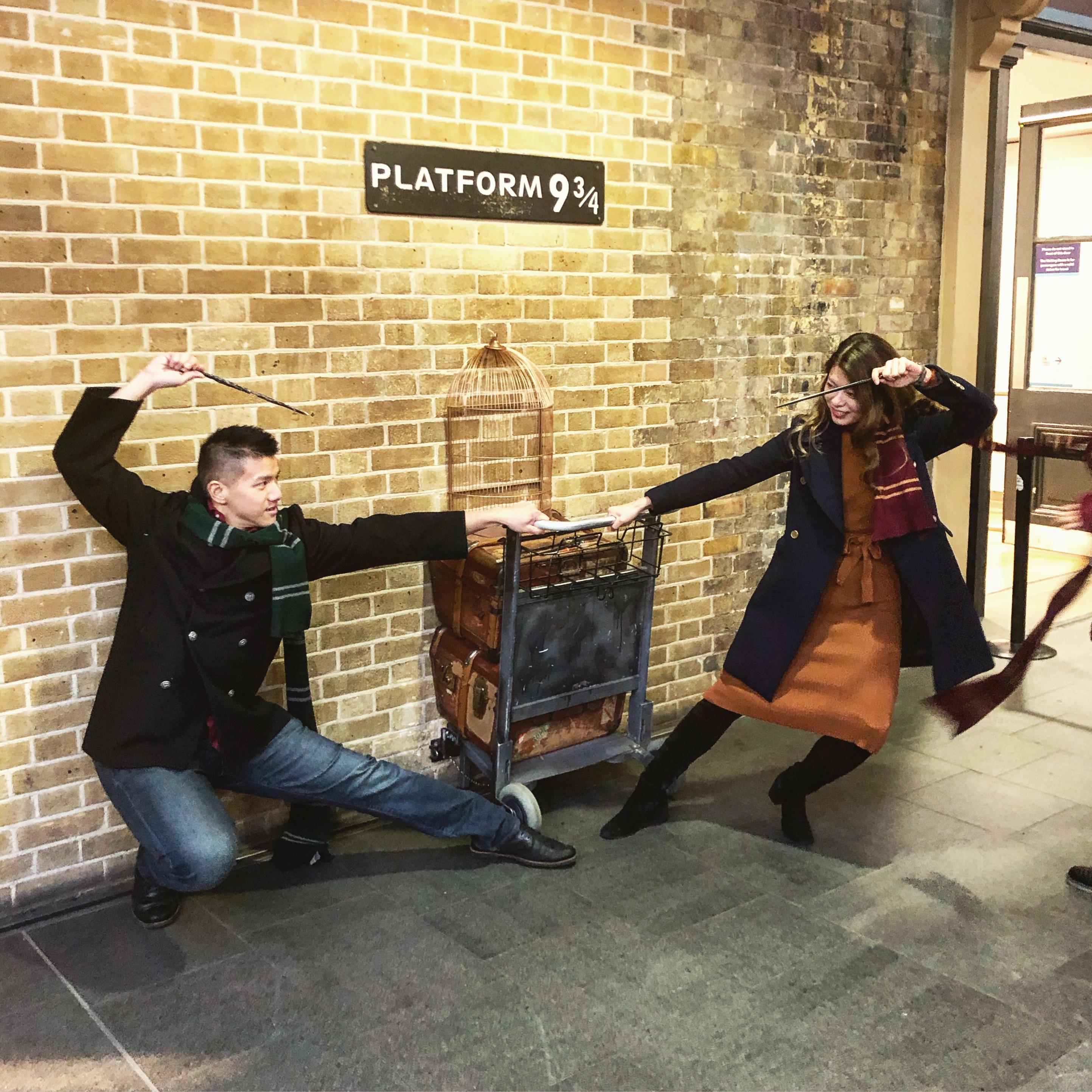 When we battled in King’s Cross in London.