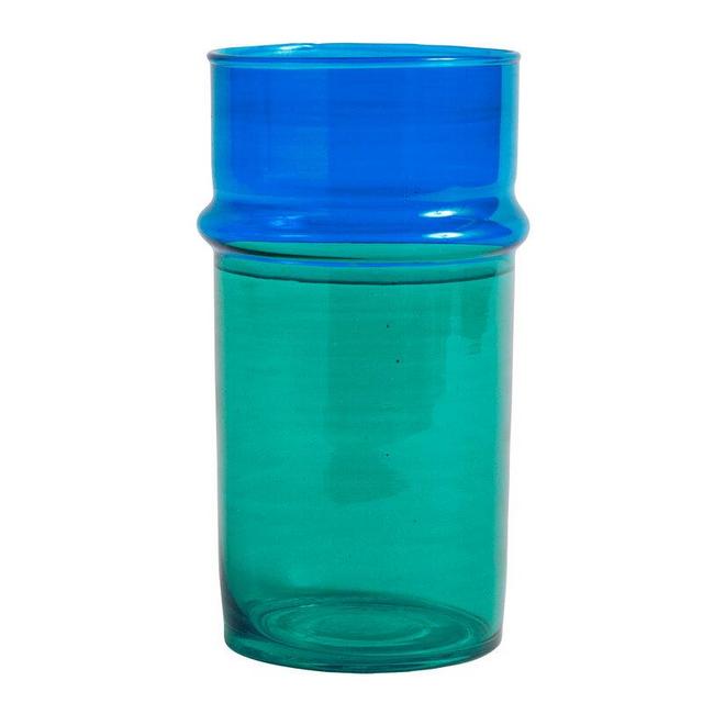 Moroccan vase, L, blue - green, from Hay
