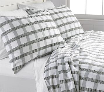 Plaid Seersucker Bedspread